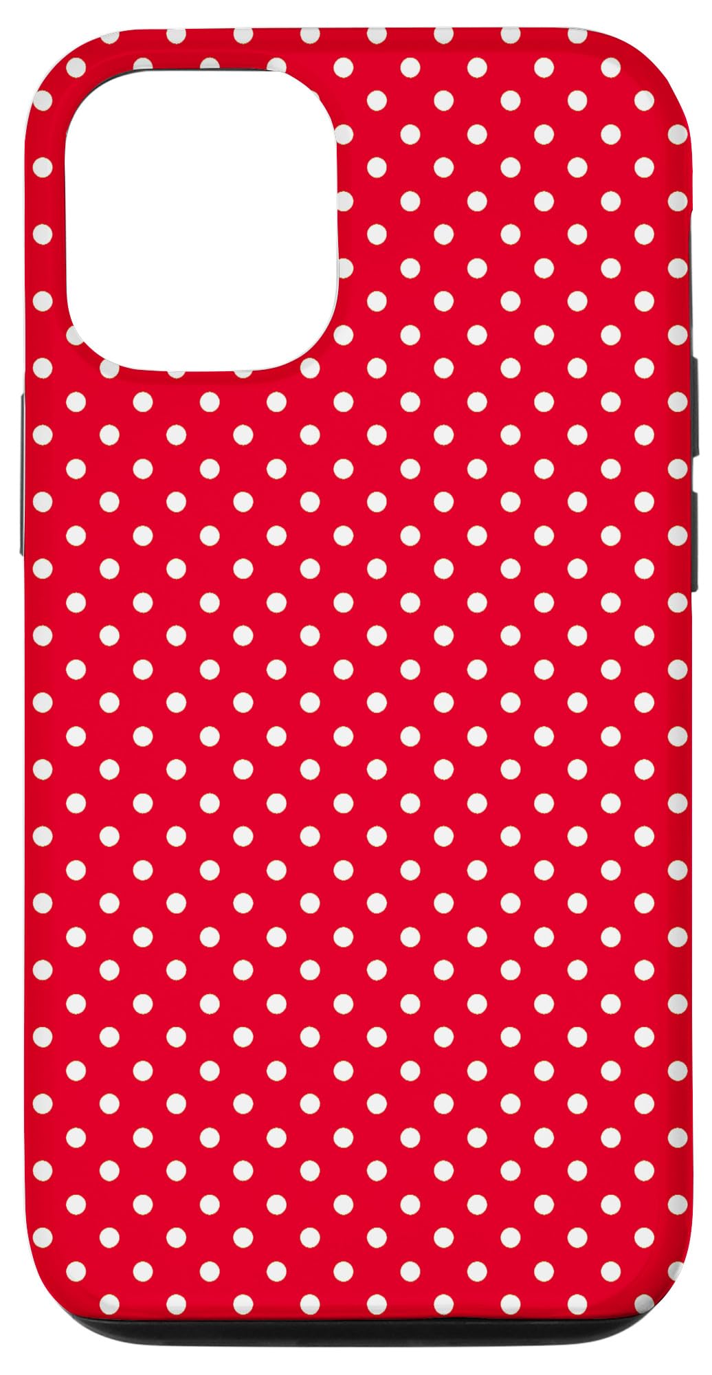 iPhone 13 Pro Polka Dot Pattern, Red And White Mini Polka Dots Case