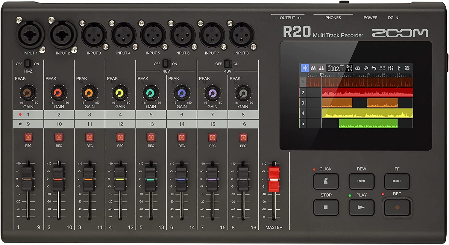 Zoom R20 Multi Track Tabletop Audio Recorder and Mixer