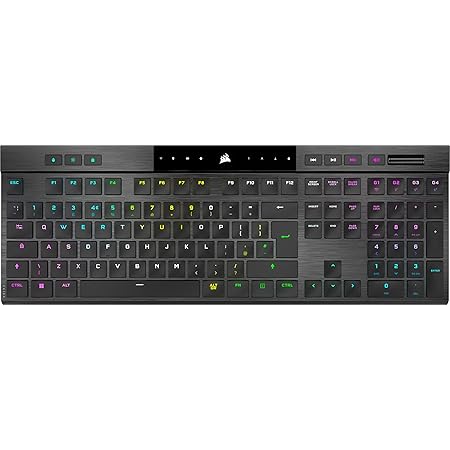 CORSAIR K100 AIR WIRELESS RGB Ultra-Thin Mechanical Gaming Keyboard ...