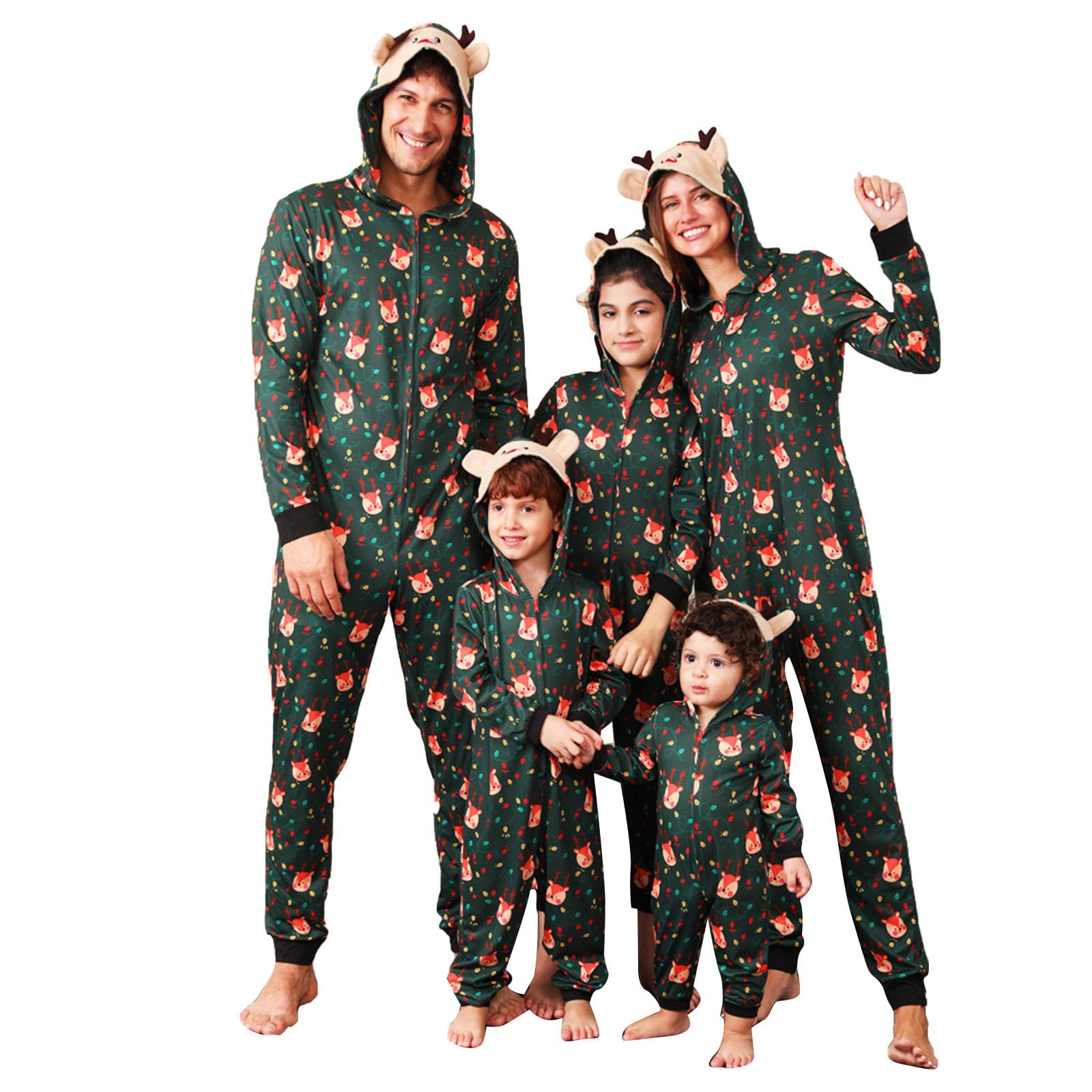 GenericPajamas for Family Christmas Pjs for Family Matching Sets Couples Xmas Holiday Pajamas Womens Loungewear Set