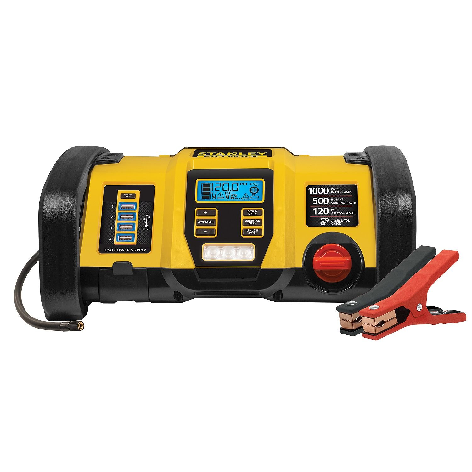 Stanley Fatmax 1000 Peak Amp Power Station - Jump Starter, Air Pressure, Power Up