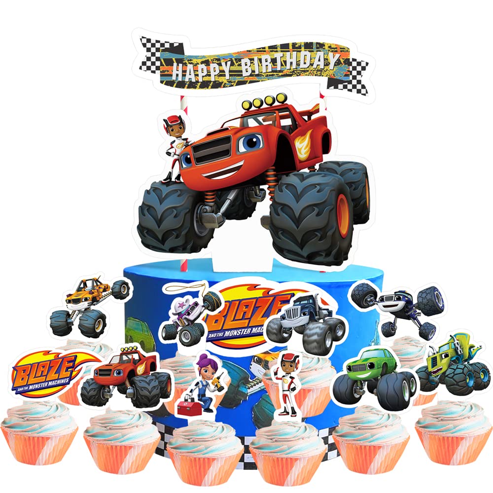 Blaze And The Monster Machines Edible Cake Image | stickhealthcare.co.uk