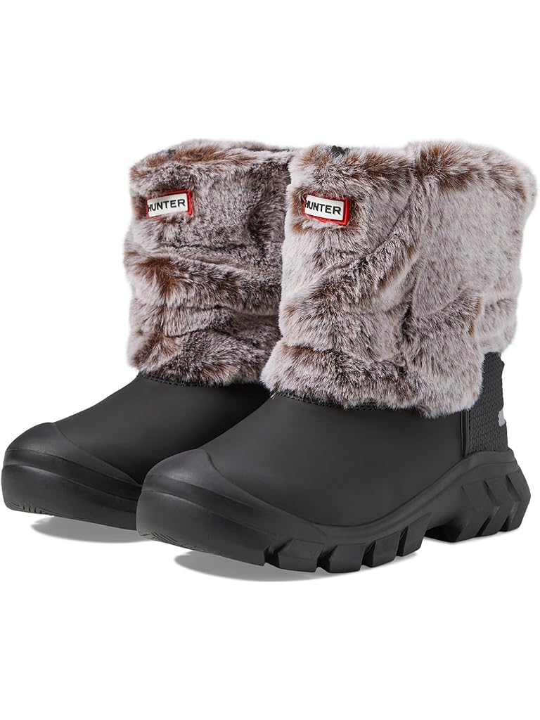 Black Hunter Kids Intrepid Faux Fur Snow Boot (Little Kid/Big Kid)