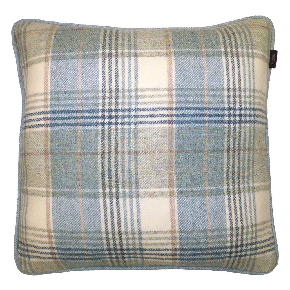 Gleneagles glacier pure new wool feather filled cushion, 43 x 43cm