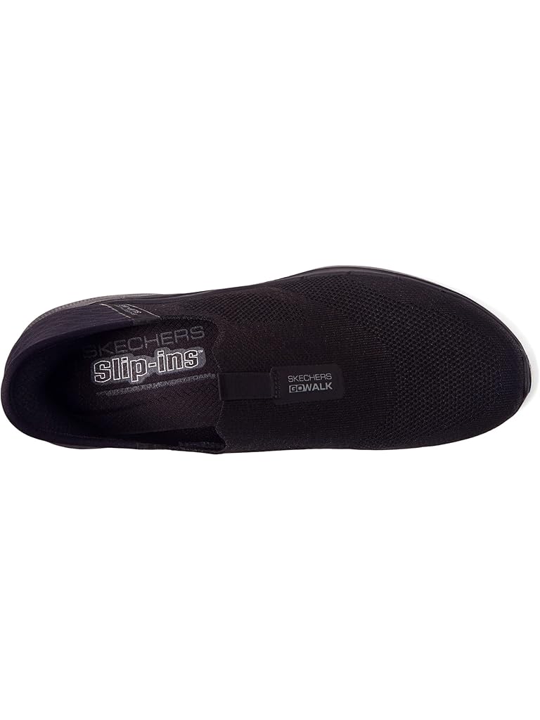 Black SKECHERS Performance Go Walk 6 Fabulous View Hands Free Slip-Ins