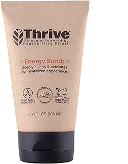 Thrive Natural Care Face Scrub - Gentle Exfoliating Face Wash Provides Deep Cleanse, Improves Skin Texture, Unclogs Pores...