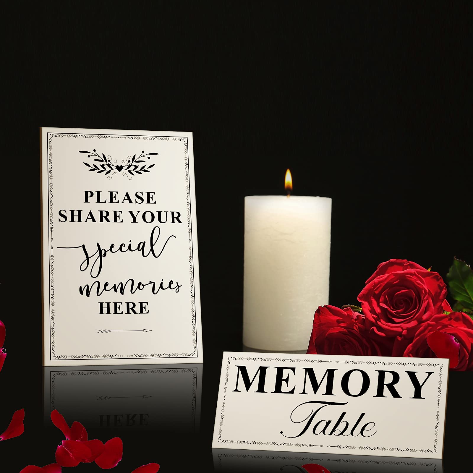 Buy 2 Pieces Celebration of Life Decorations Funeral Favors Decor ...