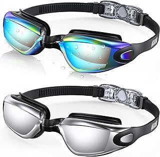 Aegend Swim Goggles, 2 Pack Swimming Goggles No Leaking Adult Men Women Youth