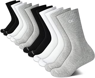 Calvin Klein Women's Socks - Cushion Athletic Crew Socks (12 Pack)