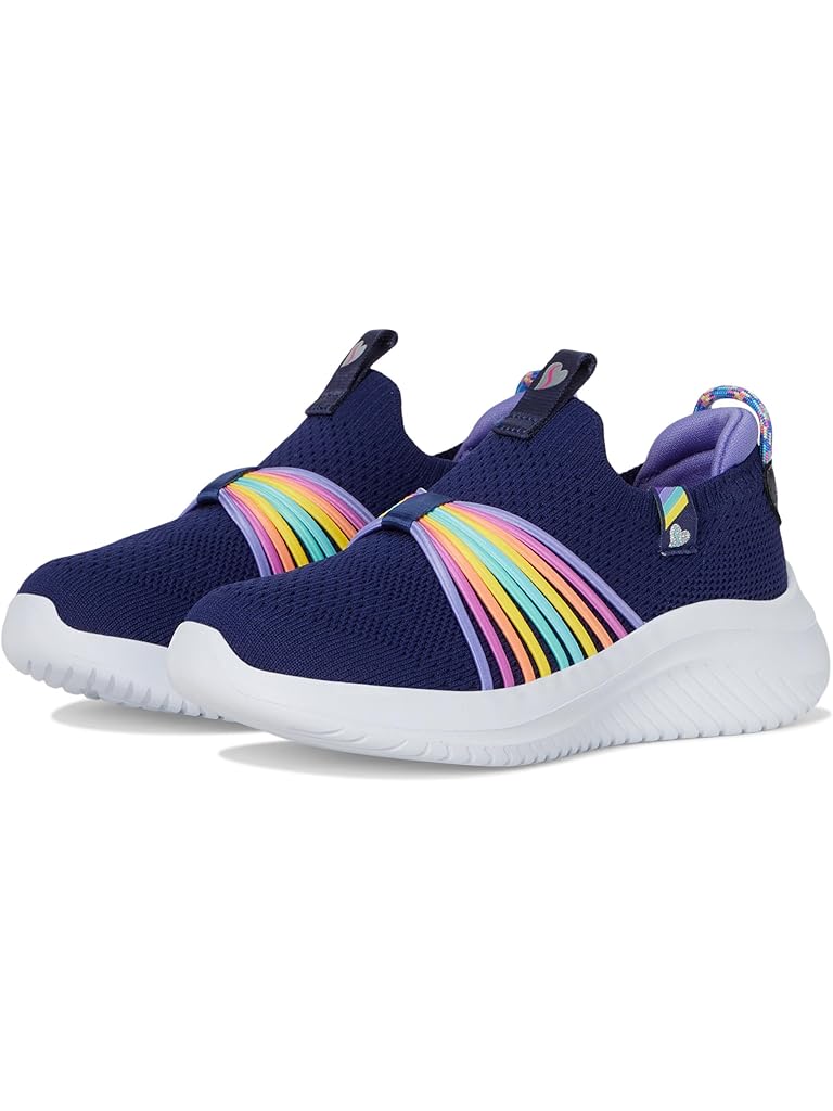 Navy SKECHERS KIDS Ultra Flex 3.0 - Rainbow Speed 302268L (Little Kid/Big Kid)