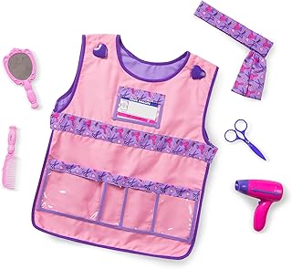 Melissa & Doug Hair Stylist Role Play Costume Dress-Up Set (7 pcs)