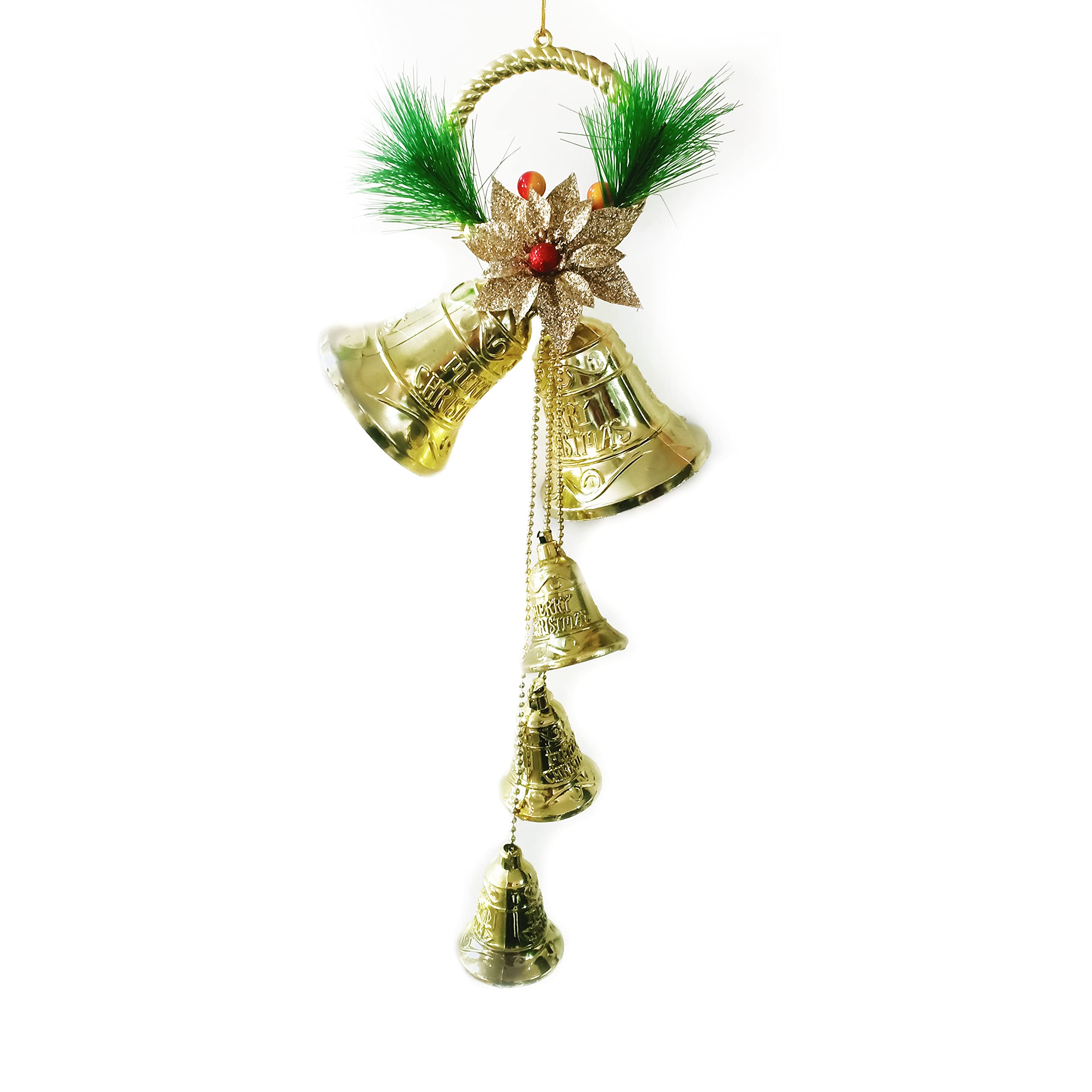 Buy CraftVatika Christmas Decoration Jingle Bells Wall Hanging ...