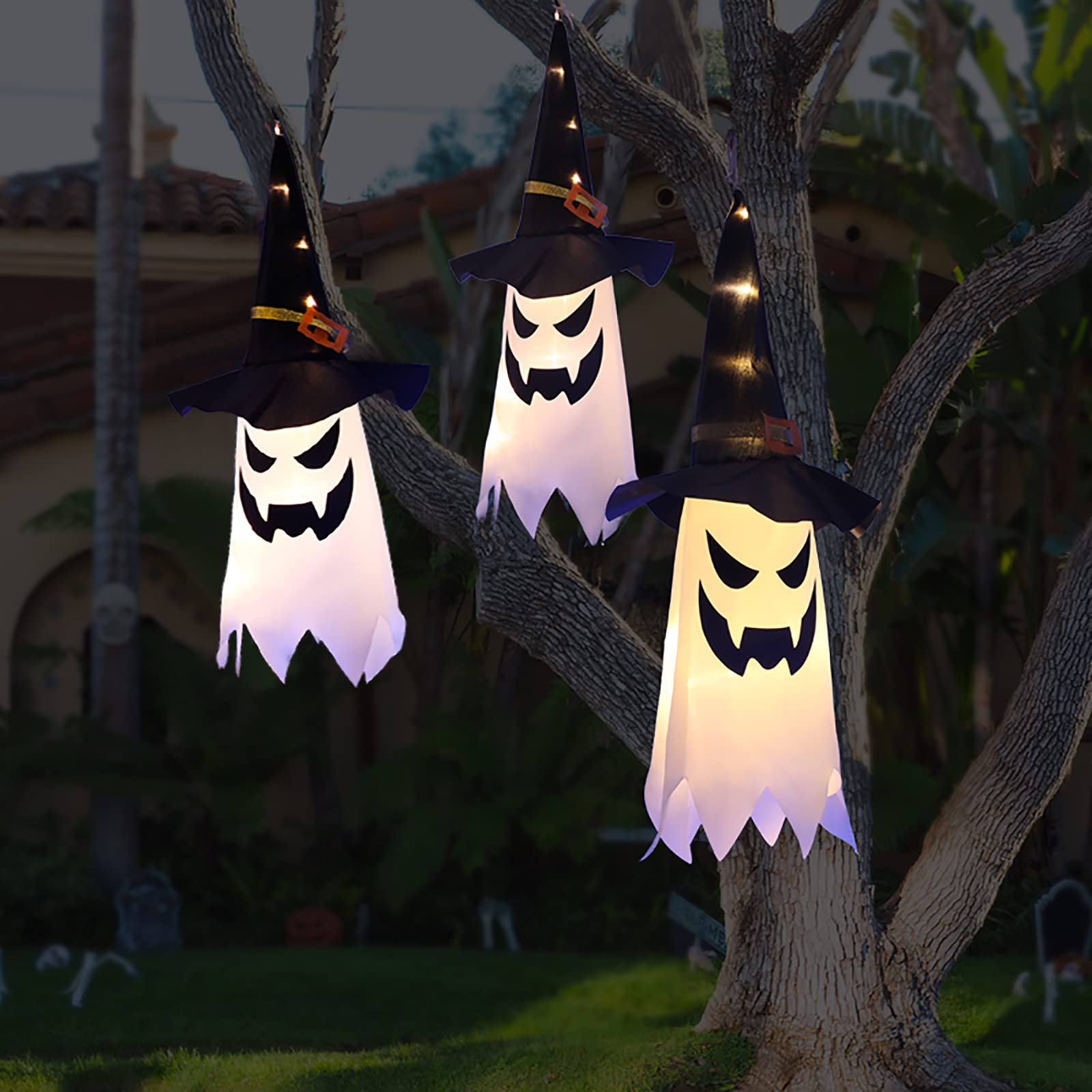 Amazon.com: Halloween Decorations Outdoor Decor Hanging Lighted ...