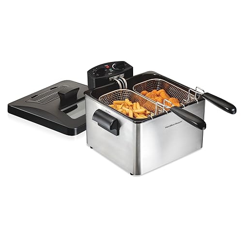 Hamilton Beach Electric Deep Fryer with Lid 4.5 Liters /