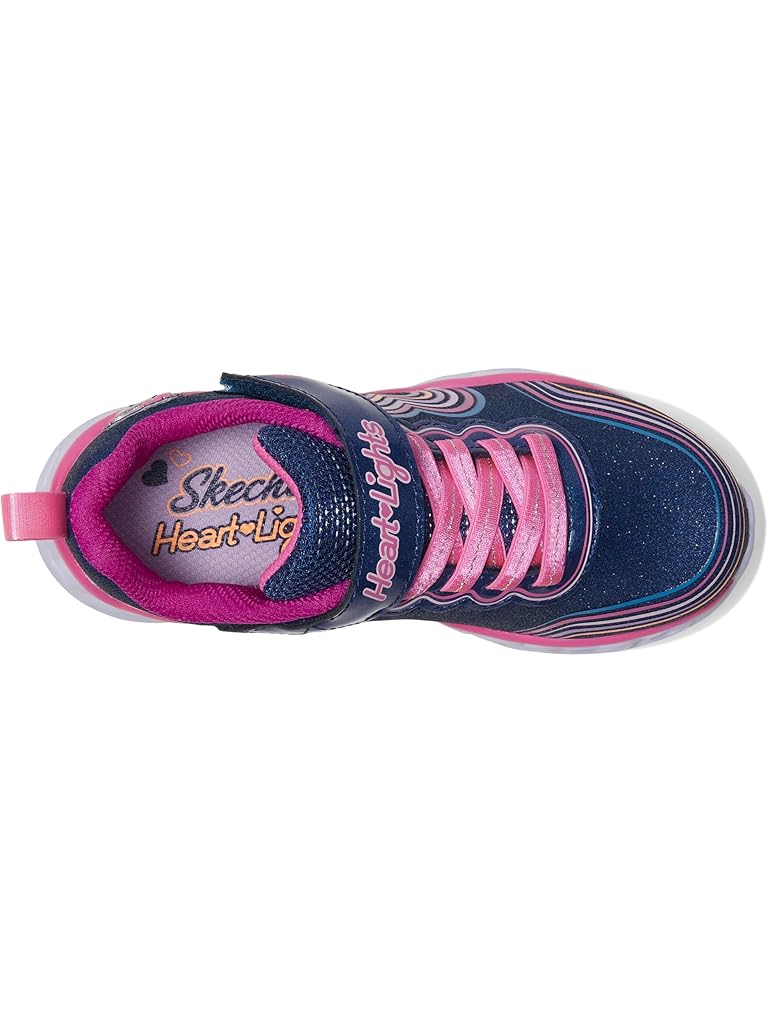 Navy SKECHERS KIDS Heart Lights - Retro Hearts 302689L (Little Kid/Big Kid)