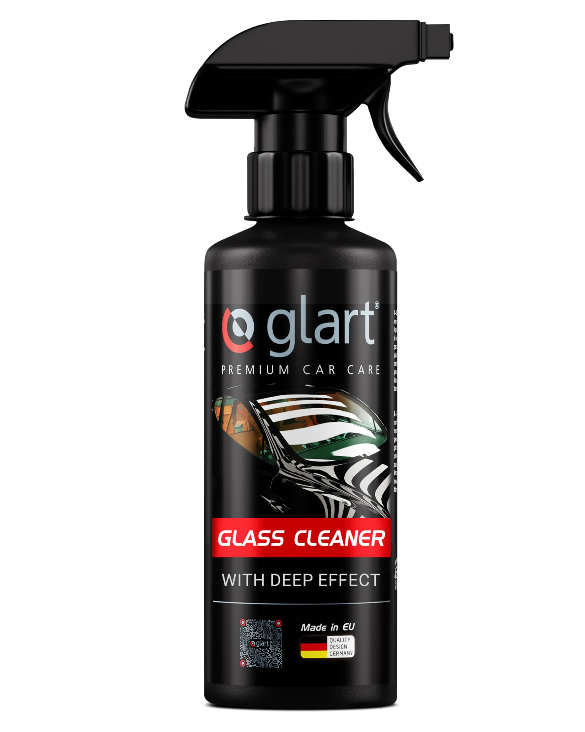 GlartPremium Invisible Car Glass Cleaner 500ml, for Windows, Rain, Glass Polish, Screen Wash