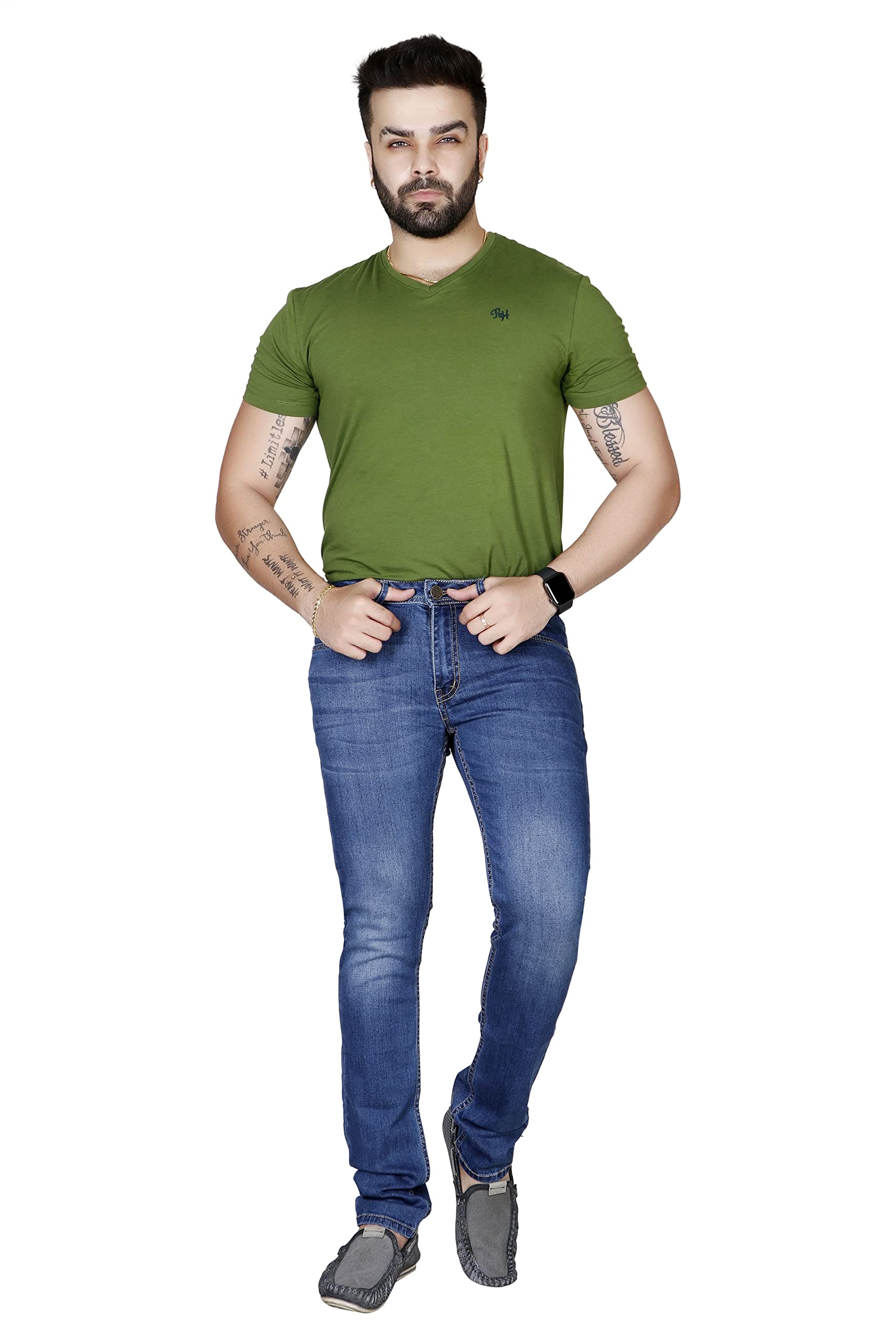 Men's Dark Blue Slim FIT Denim Jeans