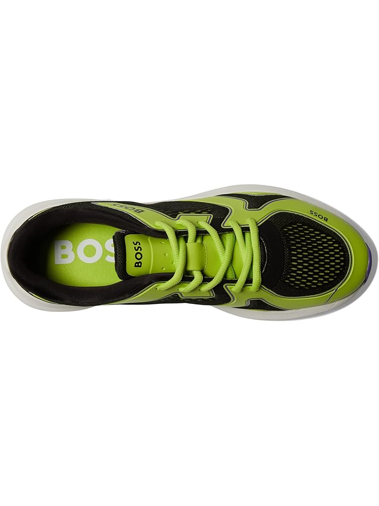 Green BOSS Owen Running Style Mix Materal Sneakers