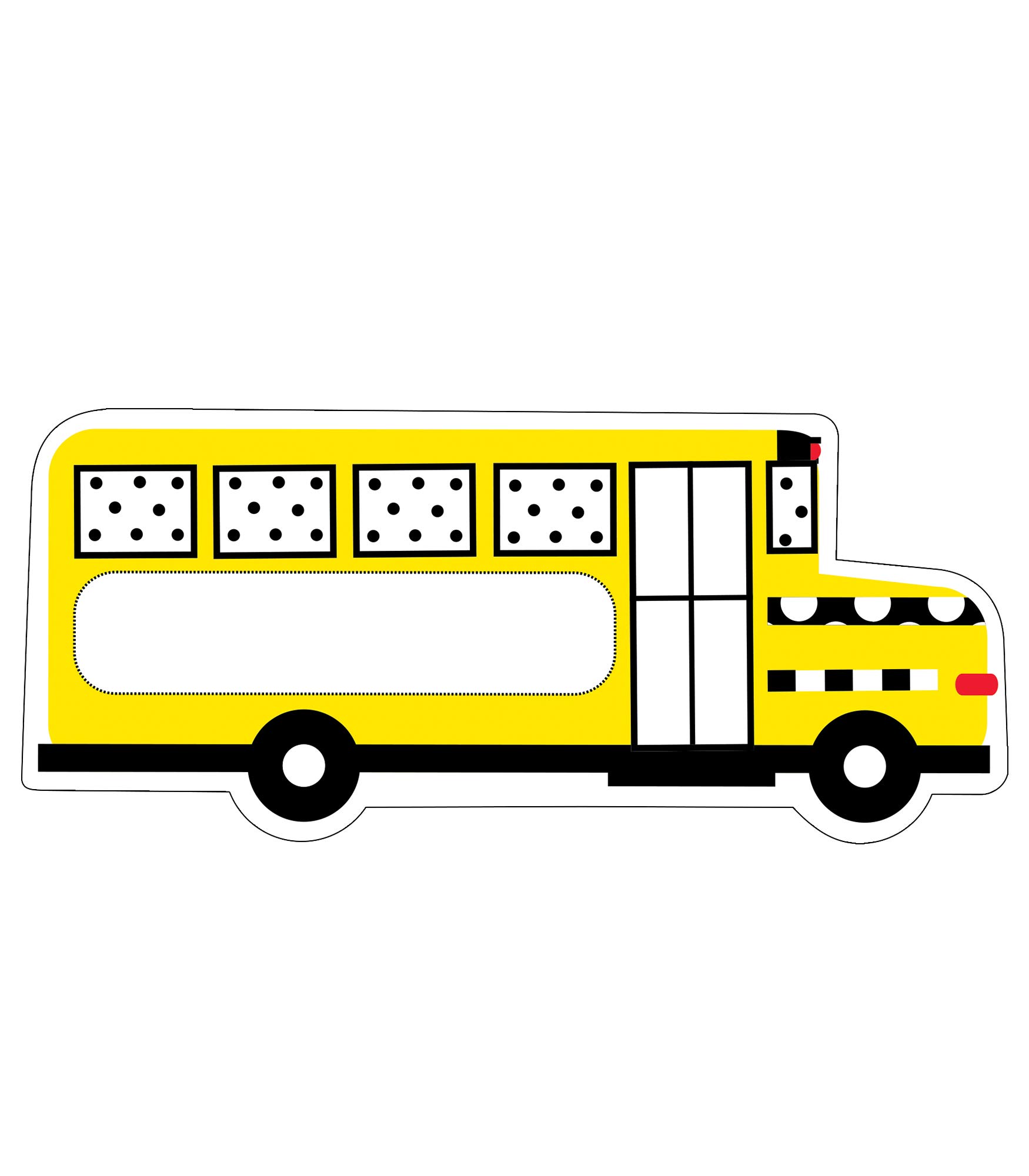 Buy Schoolgirl Style Black, White and Stylish School Bus Cutouts ...