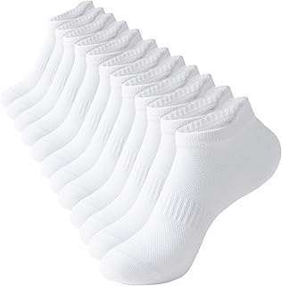 ACCFOD Womens Ankle Socks Athletic Running Low Cut Socks With Tab 6 Pairs