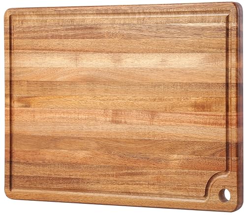 Large Acacia Wood Cutting Board for Kitchen - Caperci Better