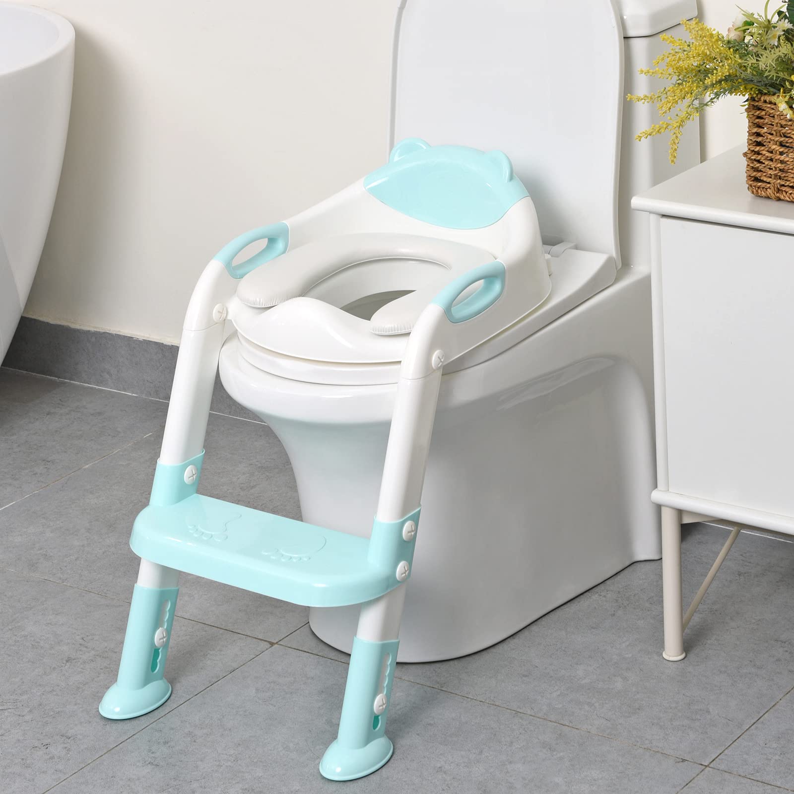 Buy 711TEK Potty Training Seat Toddler Toilet Seat with Step Stool ...