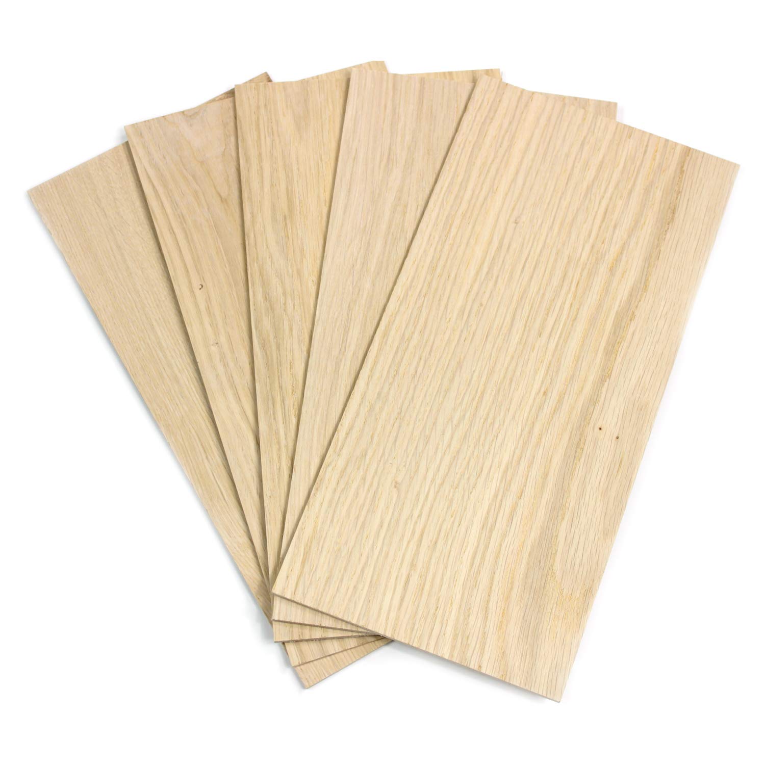 Buy wodewa Wood Veneer Set 4 mm Thick Veneer Oak 15 x 14 cm Set of 5 ...