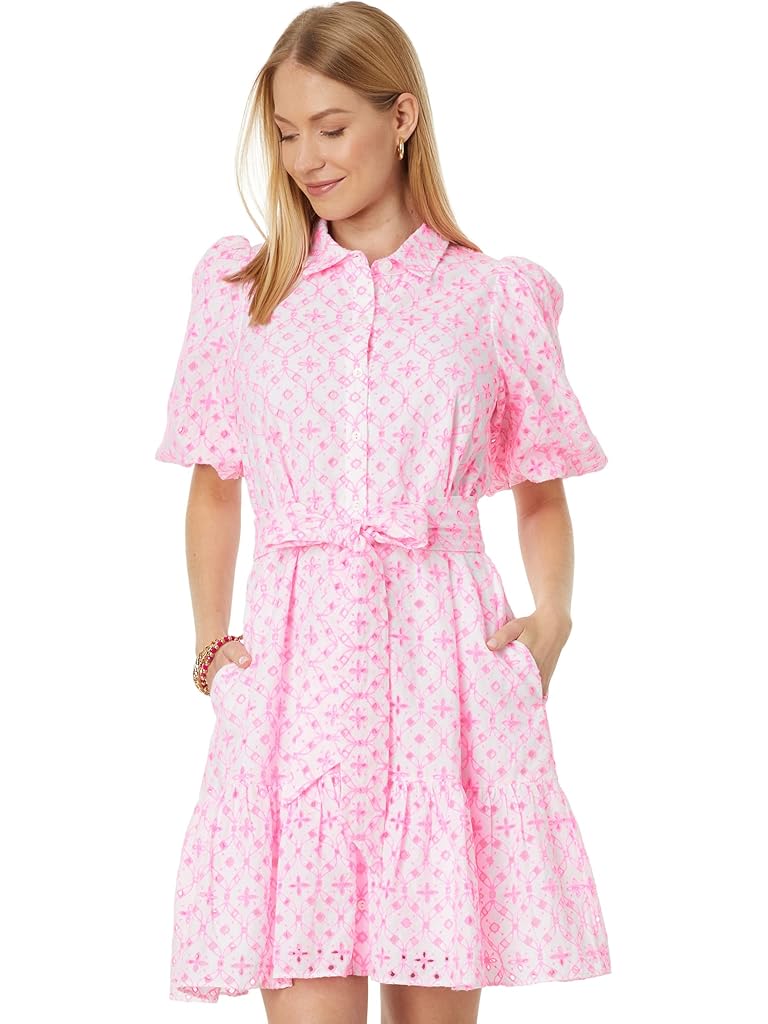 Lilly Pulitzer Cartley Elbow Sleeve Eyelet