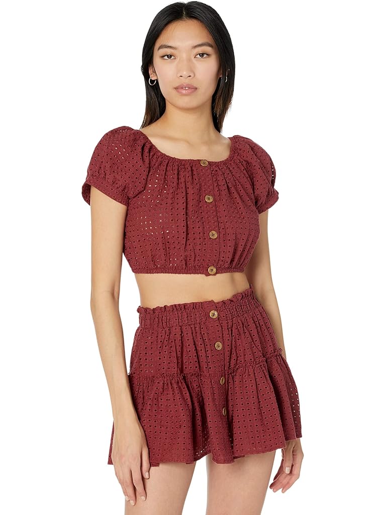 Eberjey Portola Harper Crop Top Cover-Up