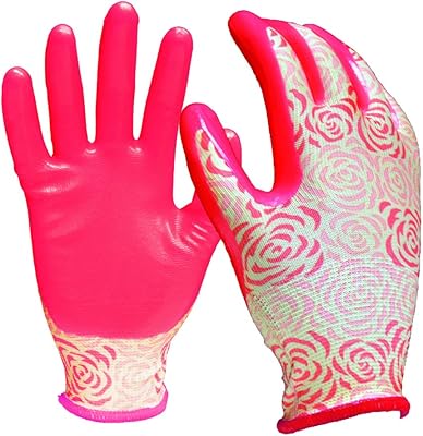 DIGZ Stretch Knit Garden Gloves with Nitrile Coating