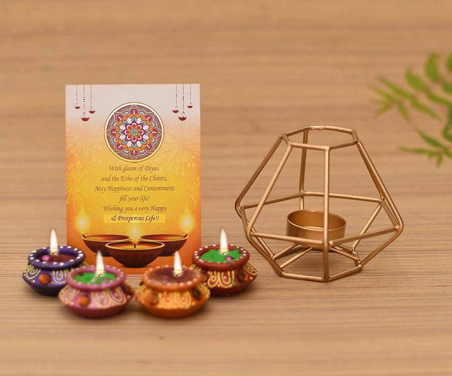 Buy Premium Diwali Gift Hampers Combo Candle Holder for Home ...