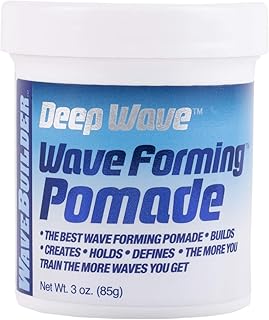 WaveBuilder Deep Wave Forming Pomade | Original Formula Builds, Creates, Holds, Defines Hair Waves, 3 Oz