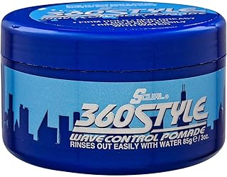 Lusters S-Curl 360 Wave Control Pomade 3 Ounce (88ml) (6 Pack)