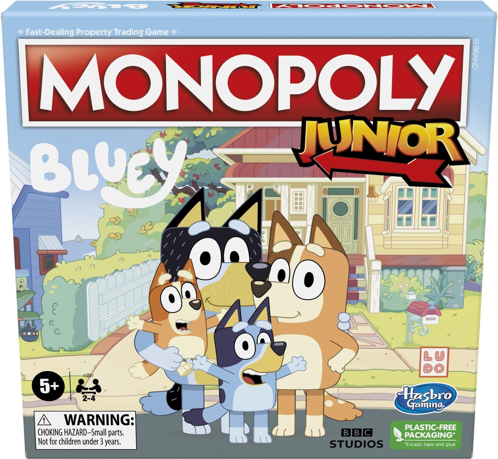 Snapklik.com : Hasbro Gaming Monopoly Junior: Bluey Edition Board Game ...