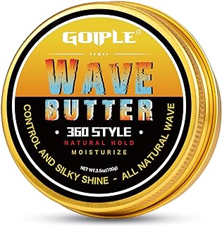 OZWave 3.5 OZ Wave Grease for Men's Layered Waves - Moisture, Control, and Silky Shine Cream with Shea Butter and Beeswax ...