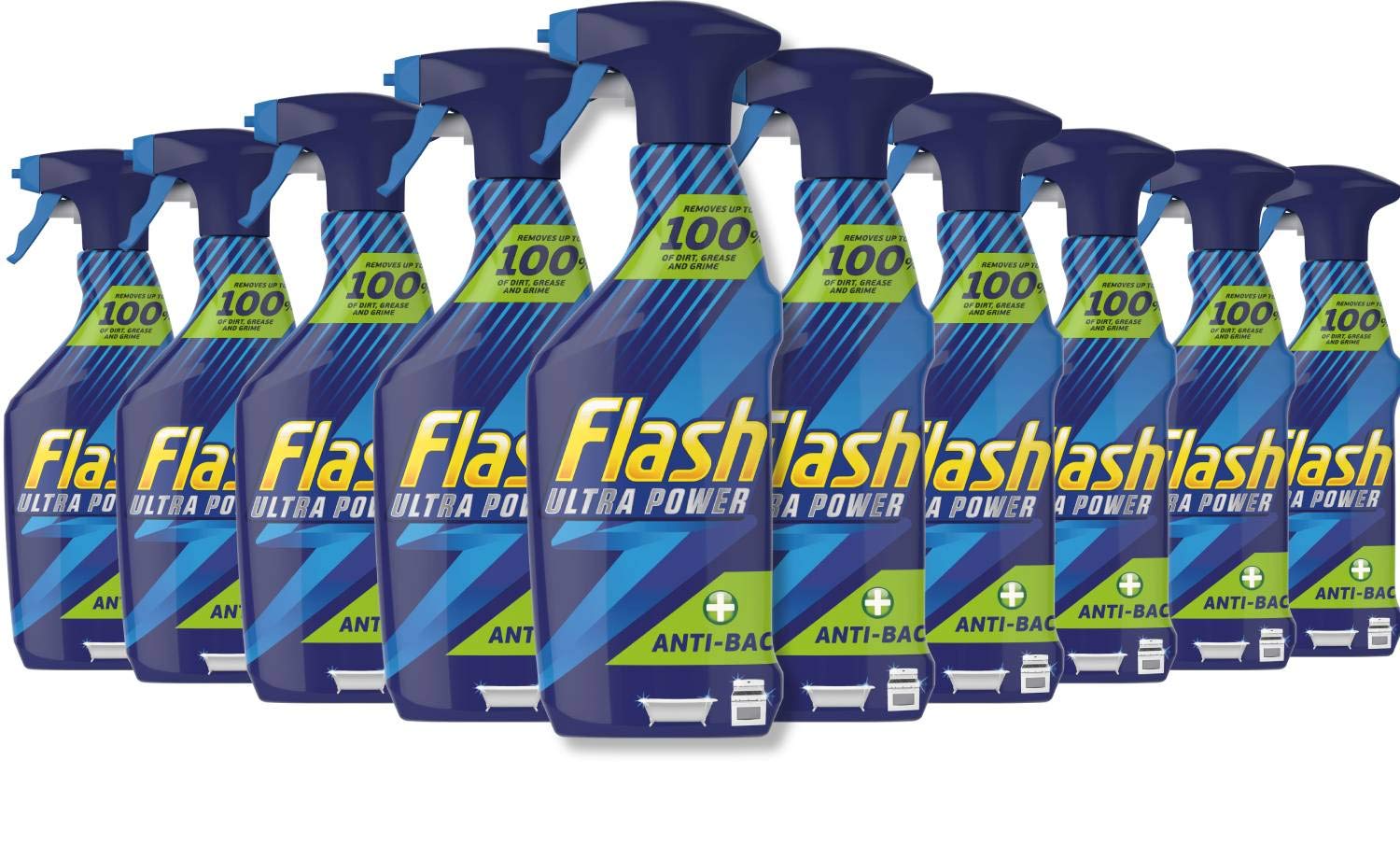 Flash Ultra Power Spray Cleaner Anti-Bacterial, 500 ml 8001090964403