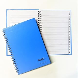 Tiger Index A-Z Twinwire A5 Notebook