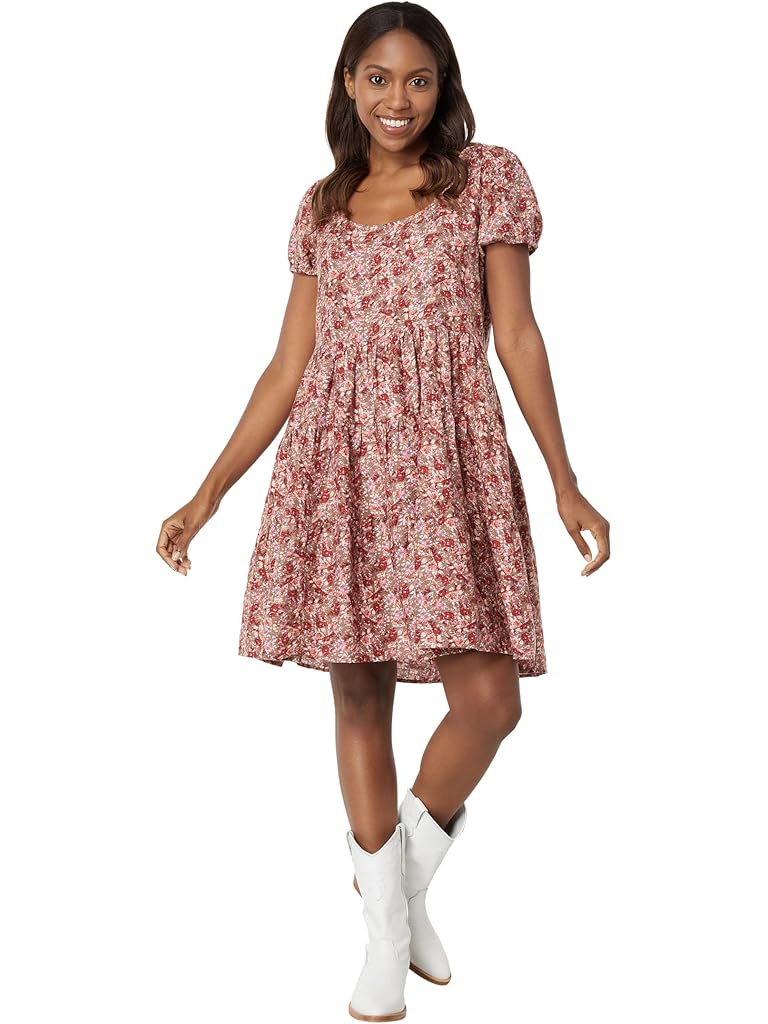 Lucky Brand Short Sleeve Babydoll Dress