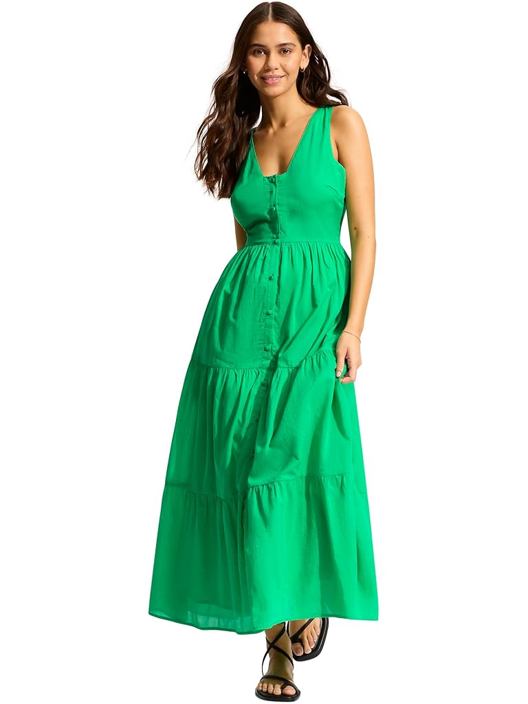 Seafolly Beach Edit Button Down Maxi Dress