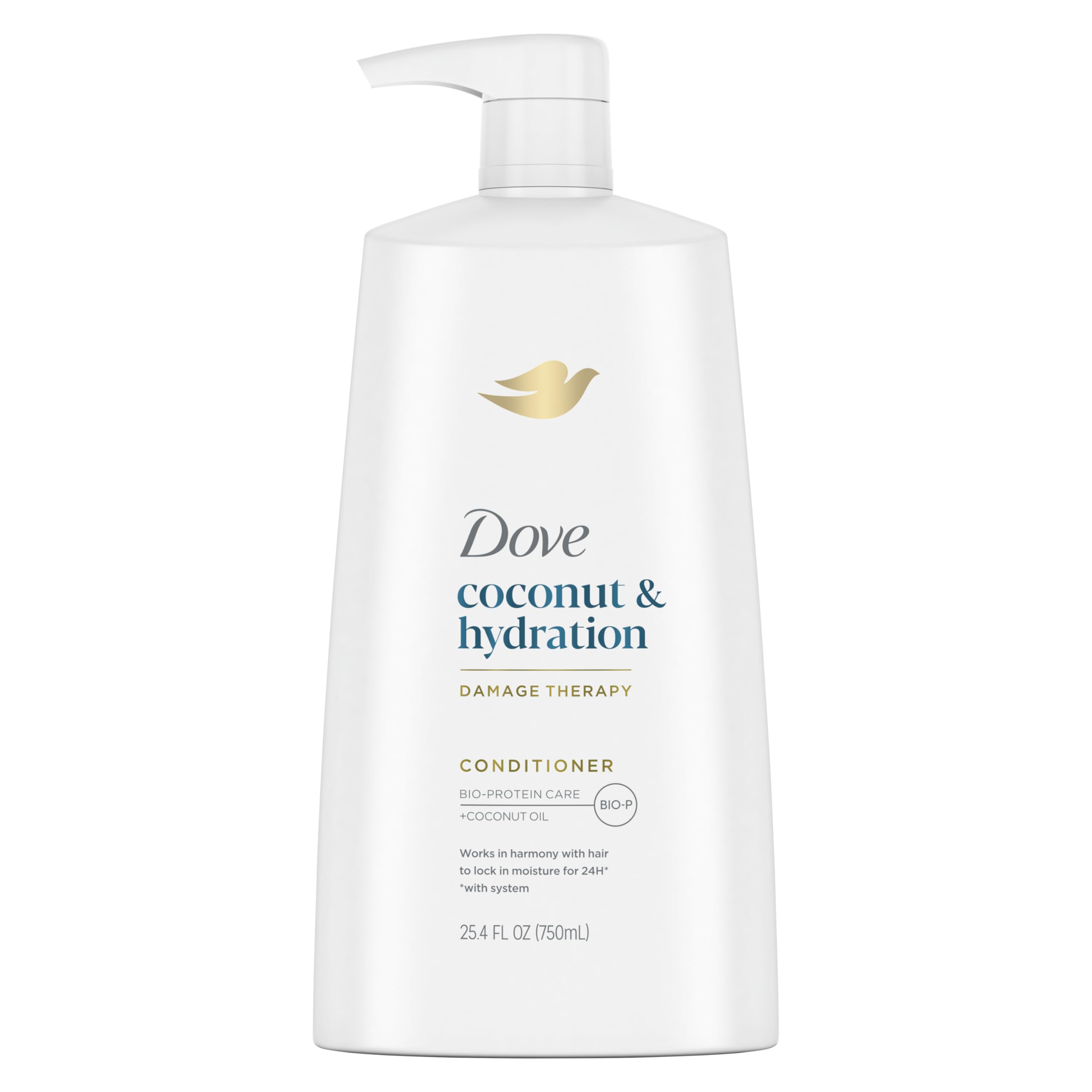 Dove Ultra Care Coconut & Hydration Conditioner for Dry Hair with Jojoba and Sweet Almond Oils, 25.4 oz