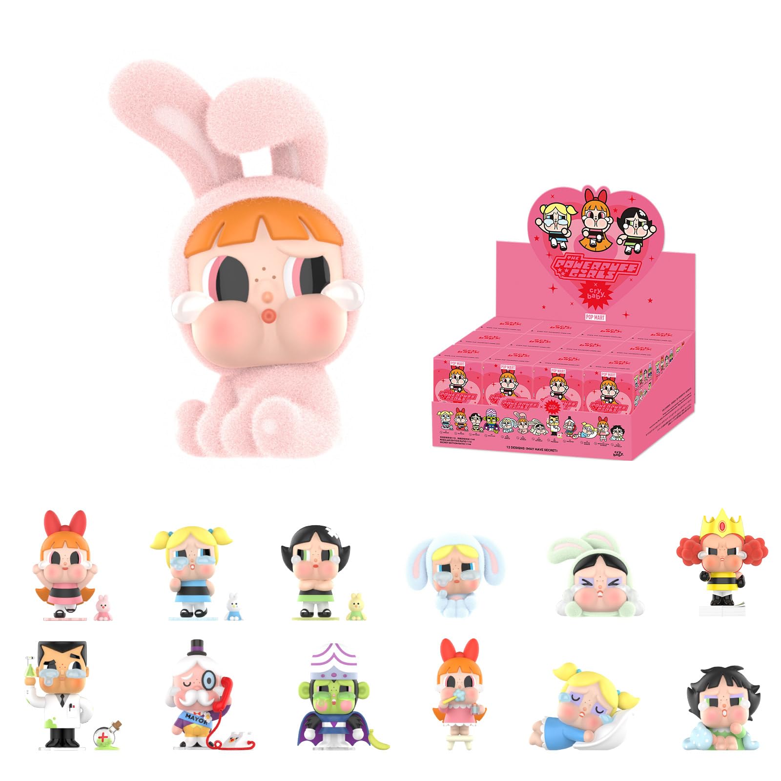 Buy POP MART CRYBABY x Powerpuff Girls Series Figures, 12PCs CRYBABY ...