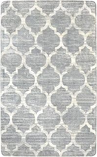 Lahome Moroccan Bedroom Rug - 3’x5’Area Throw Washable Rugs Small Non-Slip Accent Distressed Floor Carpet for Door Mat Ent...