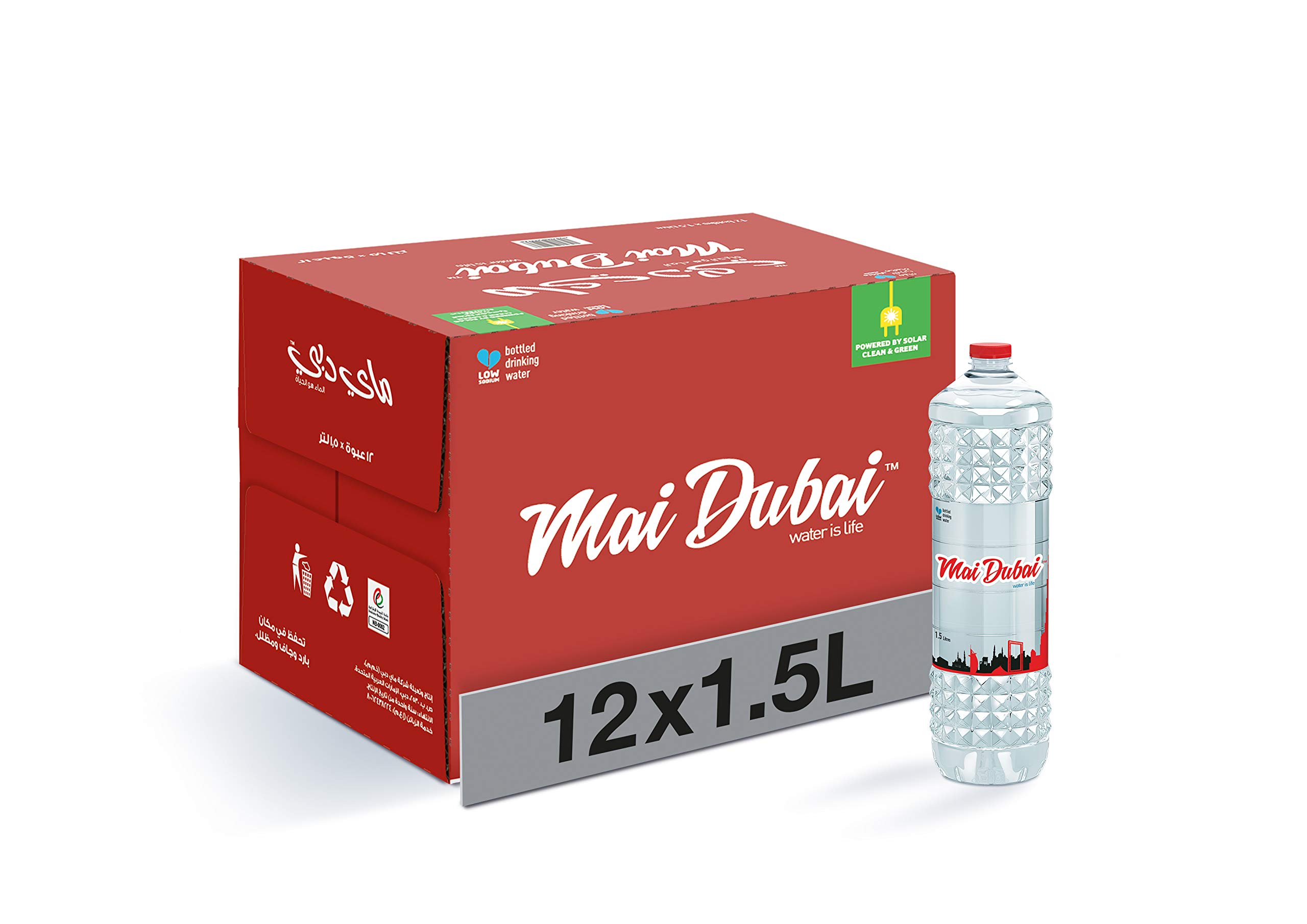 Mai Dubai Bottled Drinking Water 12 X 1.5Litre