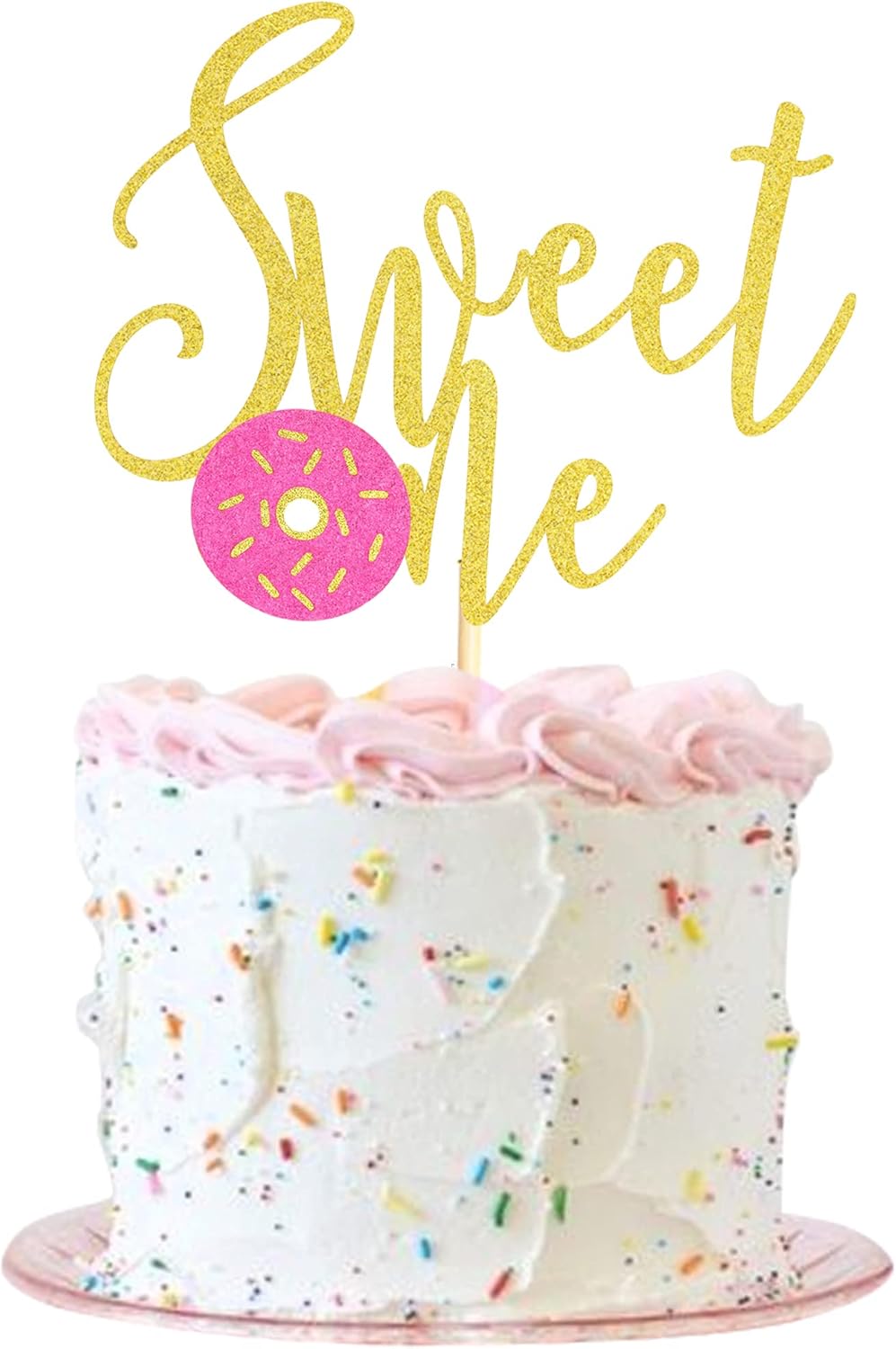 Amazon.com: Arthsdite Donut Sweet One Cake Topper, One Cake Topper, 1st ...