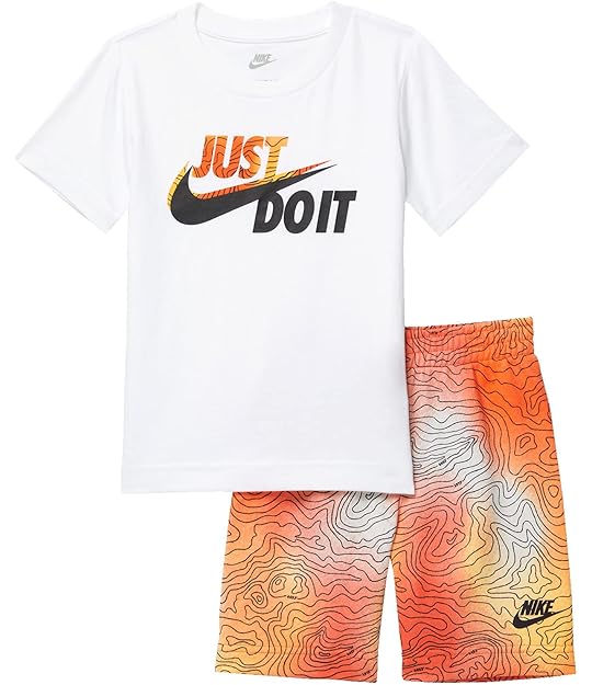 Nike kids flex supreme tr toddler youth cool grey team orange white ...