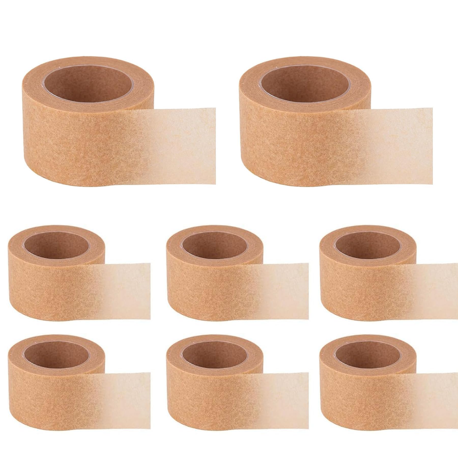 6 Rolls micropore tape 1/2 inch, Medical Flexible tape, Nose tape for sleeping shaping, Nose piercing Cover, Self Adhesive Gauze for Wound Injuries Swelling Sports, Beige (1 in x 10 Yd)