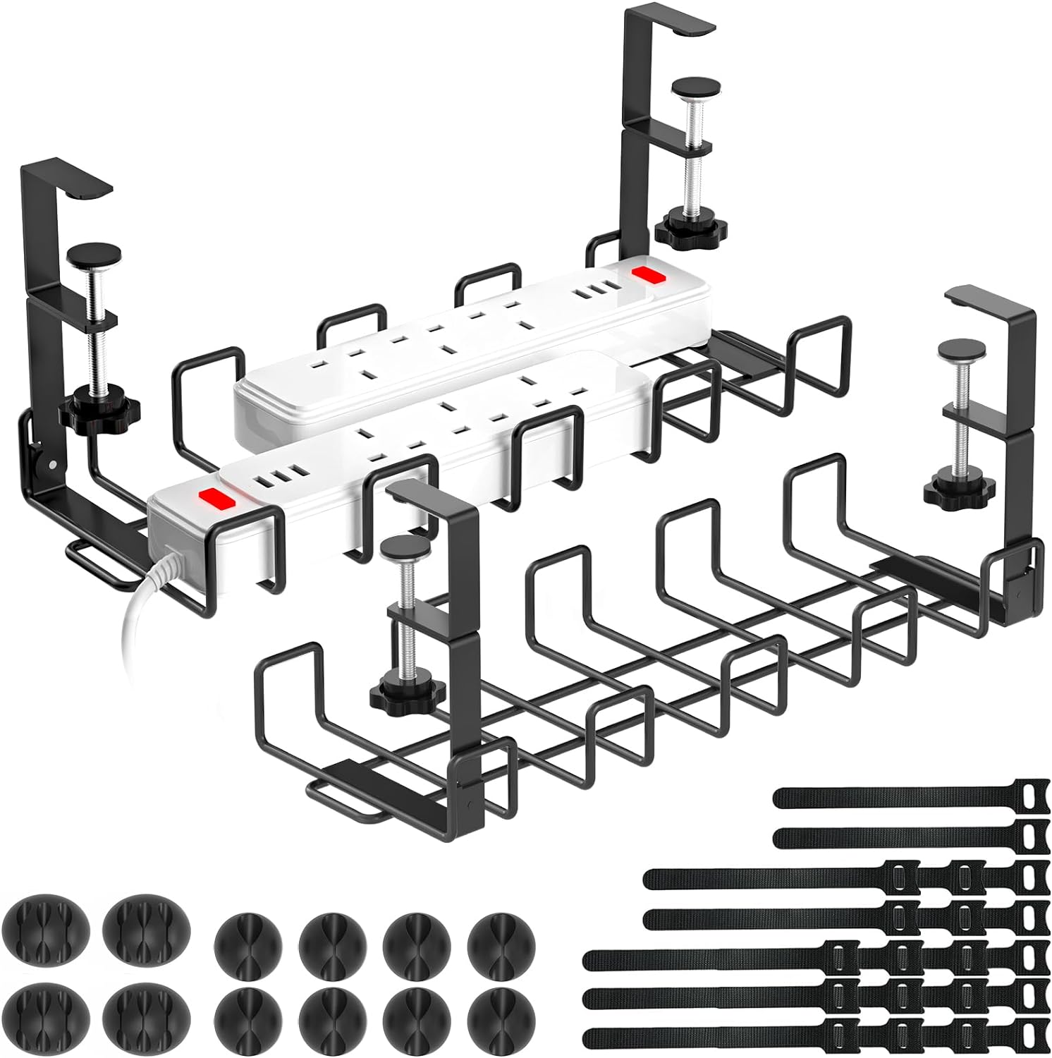 Amazon.com: Spacecare Under Desk Cable Management Tray, Cable ...