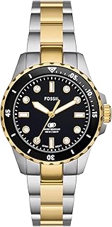 Fossil Women's Dive-Inspired Sports Watch with Stainless Steel, Ceramic, or Silicone Band