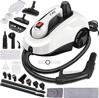 TVD Steam Cleaner, Heavy Duty Canister Steamer with 26 Accessories, Steam Mop with 5M Extra-Long Power Cord for Home Floor...