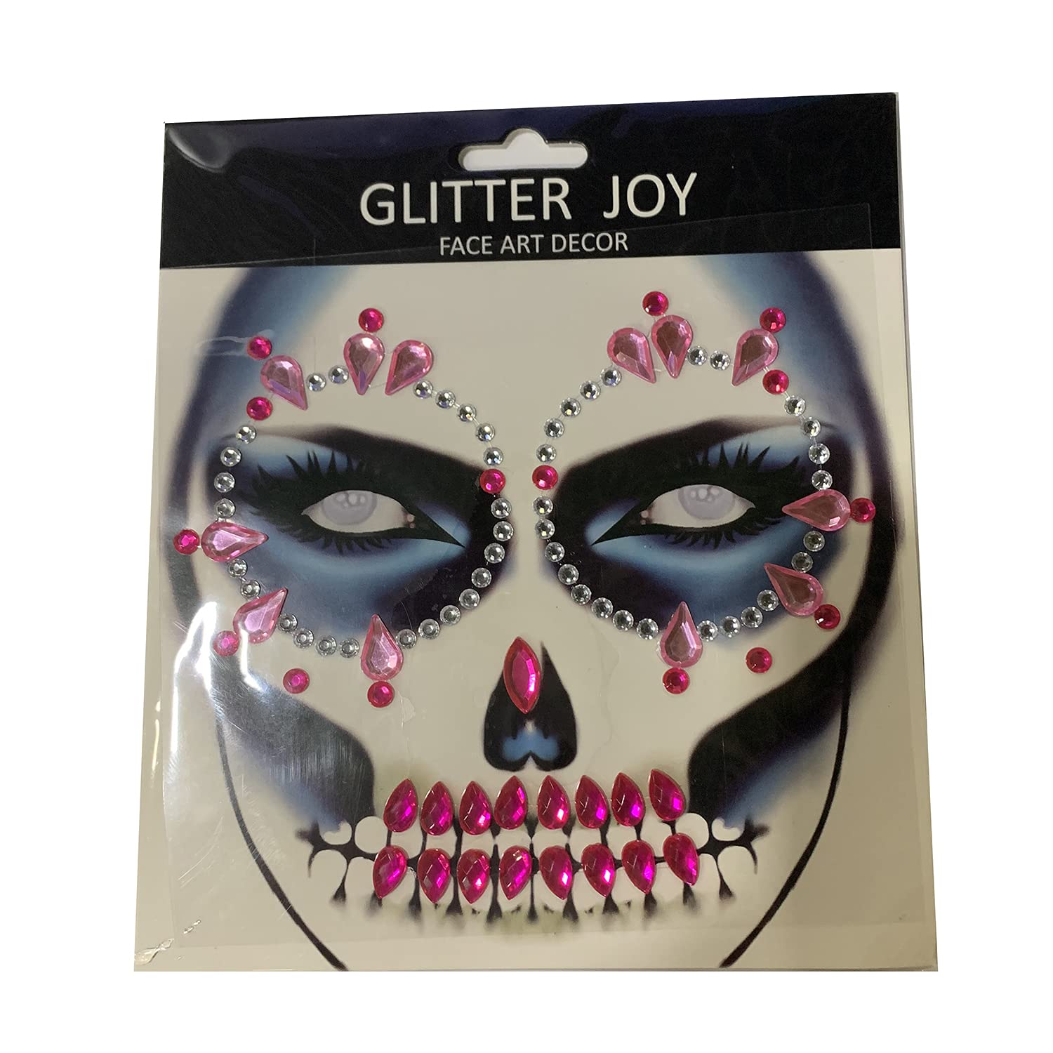 Facial Decoration Rhinestones Halloween Makeup (Blue)